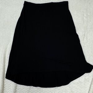 Eileen Fisher Black High-Low Skirt